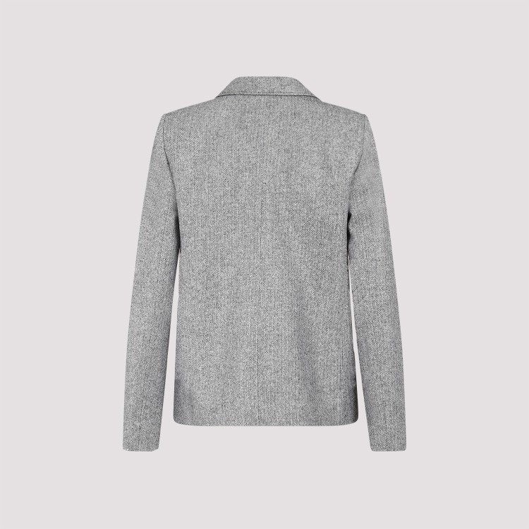 Shop Giambattista Valli Ivory Black Cotton Jacket In Grey