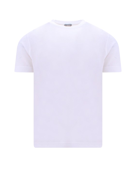 Shop Zanone Basic Cotton T-shirt In White