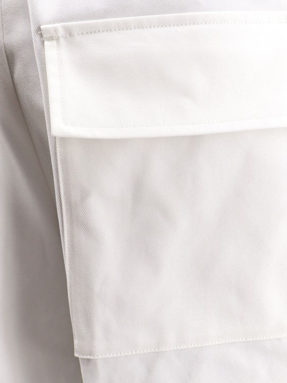 Shop Jil Sander Cotton Trouser In White