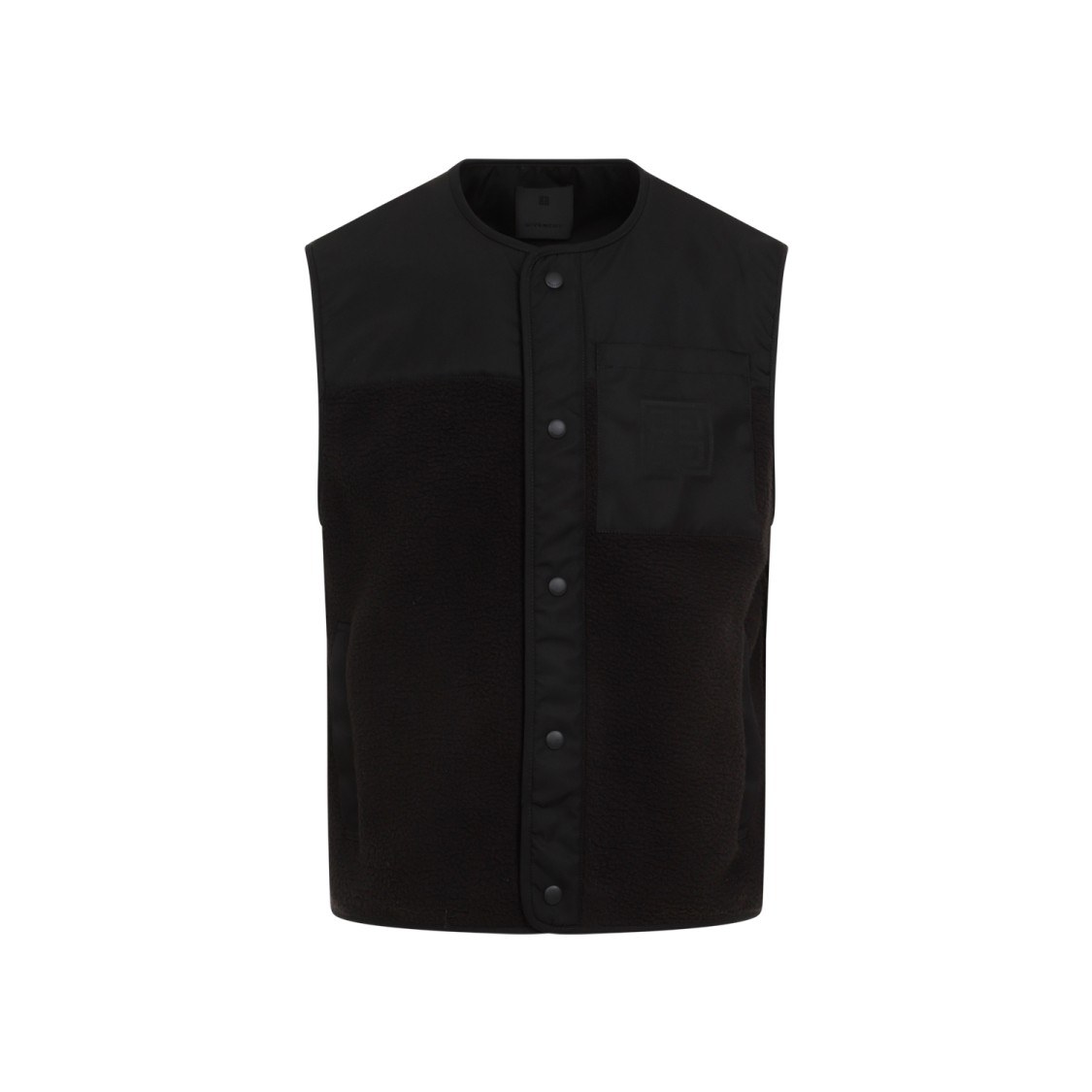 Givenchy Men's Mix Material Vest 4g Pocket In Black