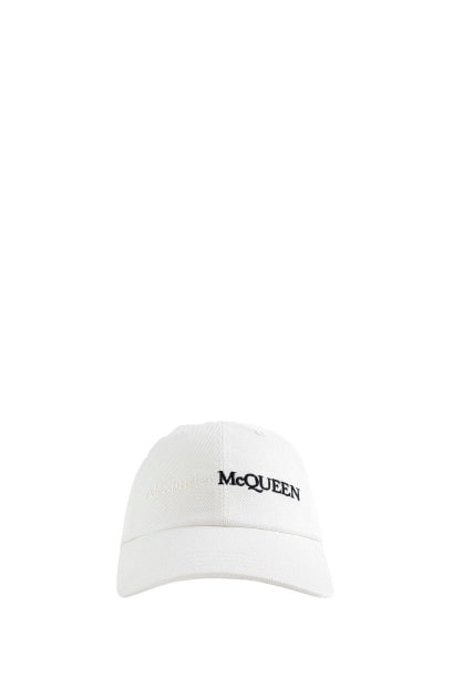 Alexander Mcqueen Logo Baseball Cap In White