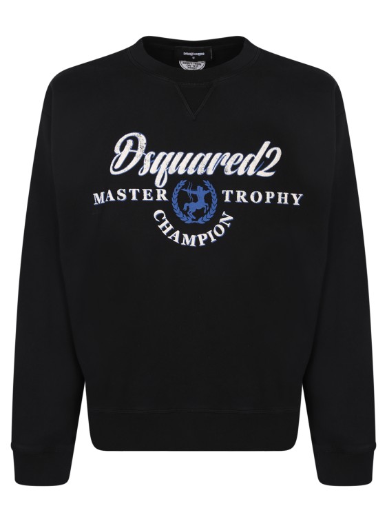 Shop Dsquared2 Master Trhopy Champion Black Sweatshirt