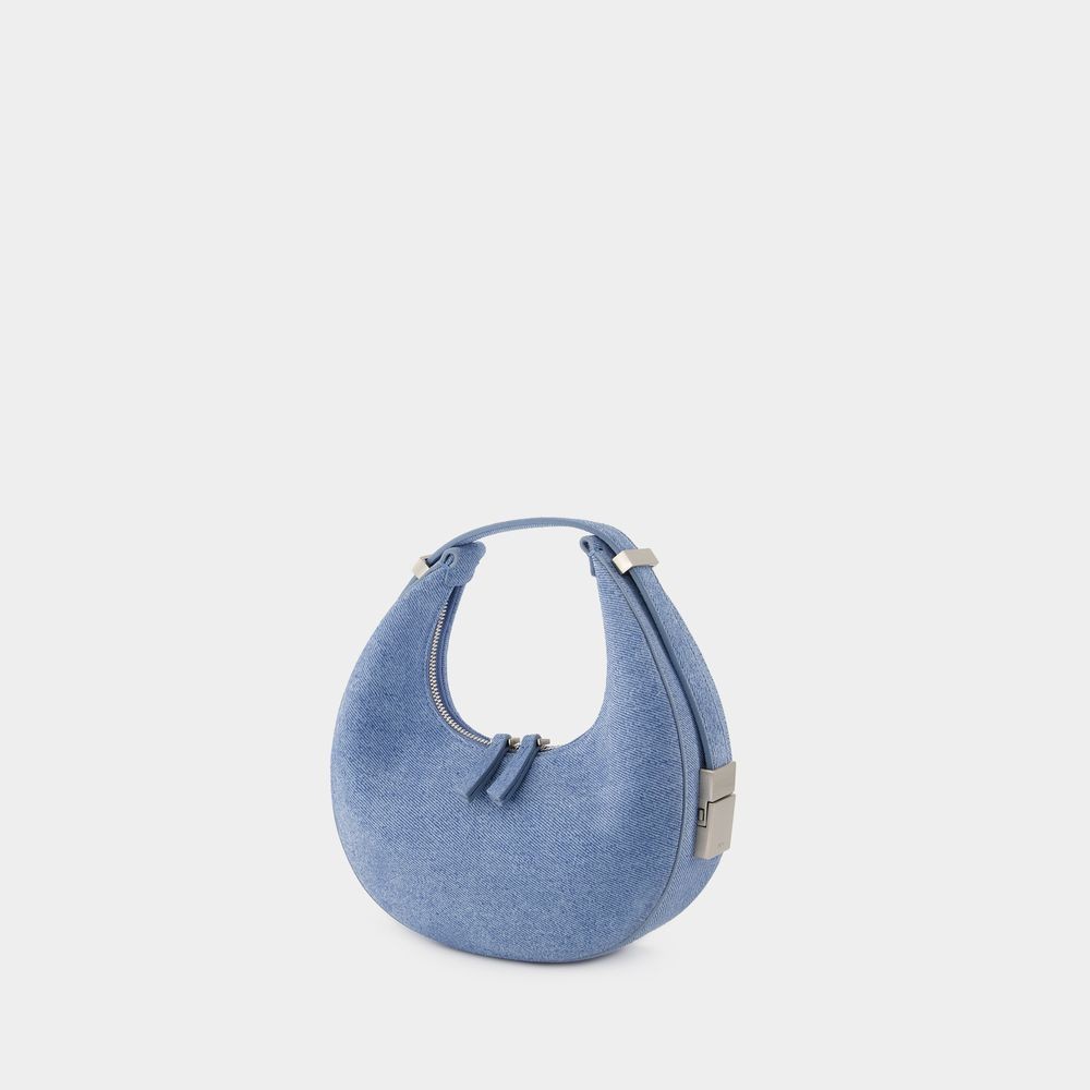 Osoi Sac À Main Toni Mini - - Suède - Denim Sky In Blue
