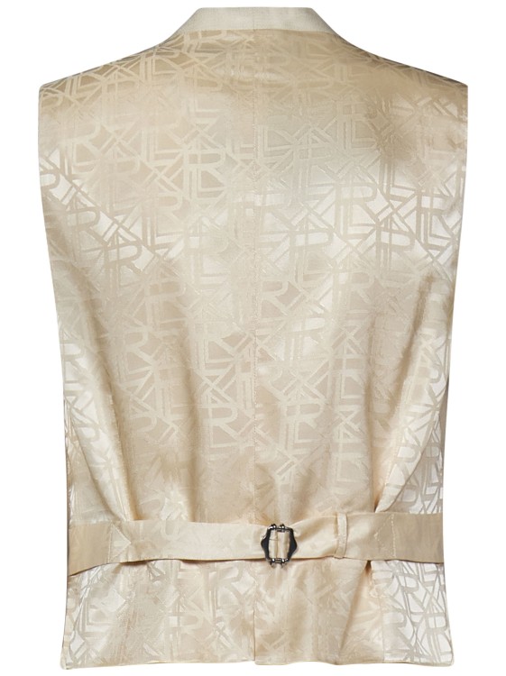 Shop Polo Ralph Lauren Ivory Waistcoat In Neutrals