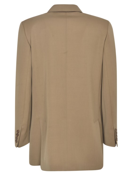 Shop Max Mara Double Breasted Blazer In Brown
