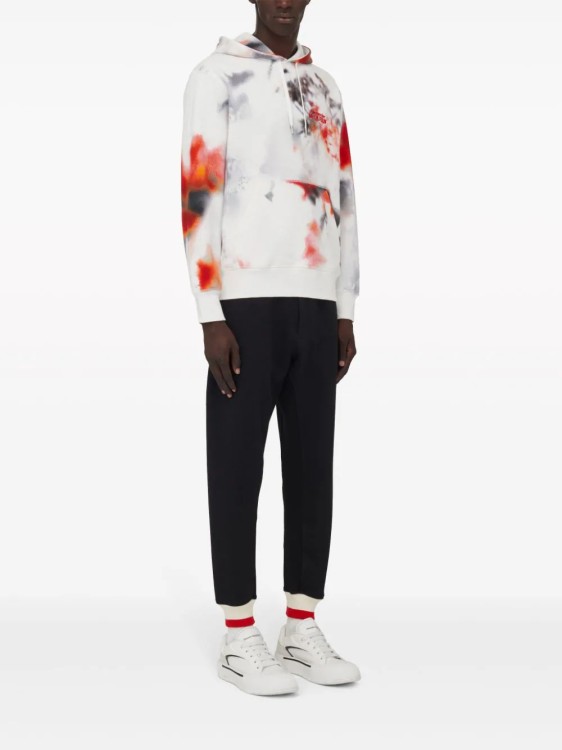 Shop Alexander Mcqueen White Obscured Flower Sweatshirt