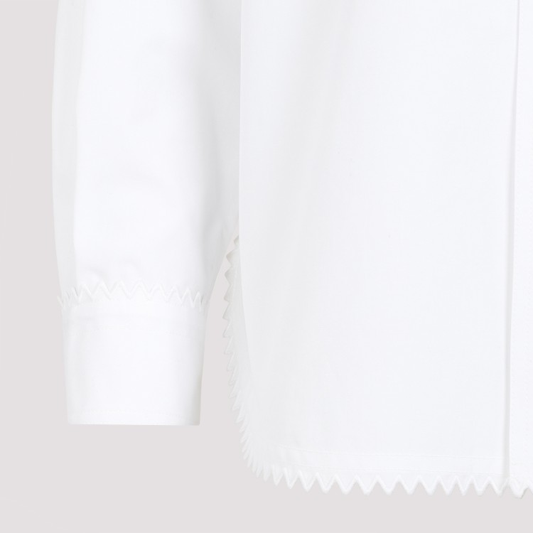Shop Bottega Veneta White Cotton Shirt