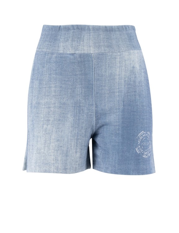 Ermanno Scervino Denim-effect Shorts In Blue