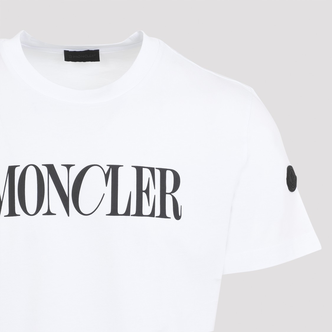 Shop Moncler White Short-sleeved T-shirt