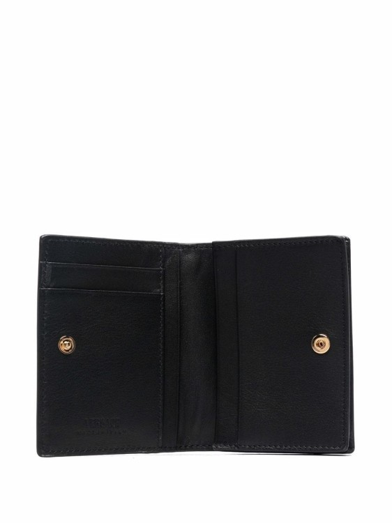 Shop Versace Black Leather Medusa-charm Leather Wallet