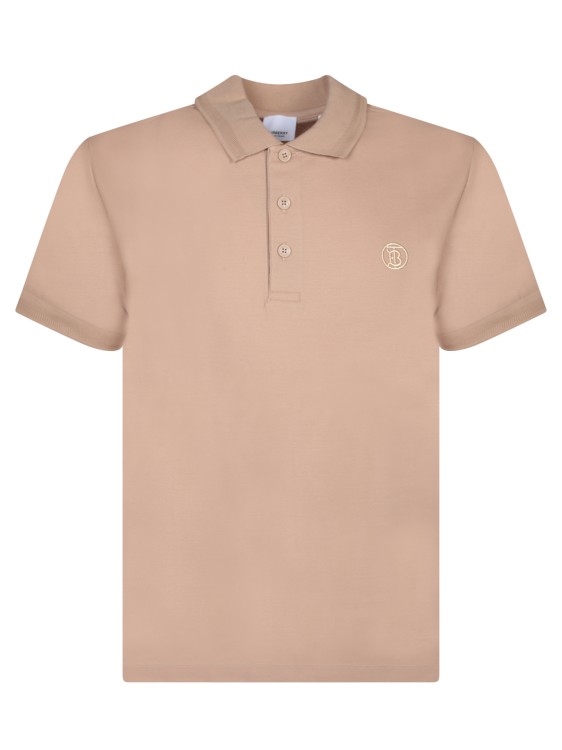 Shop Burberry Cotton Pique Polo Shirt In Pink