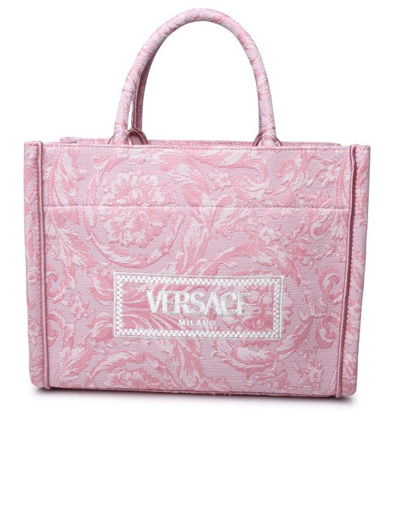 Versace Pink Woven Bag