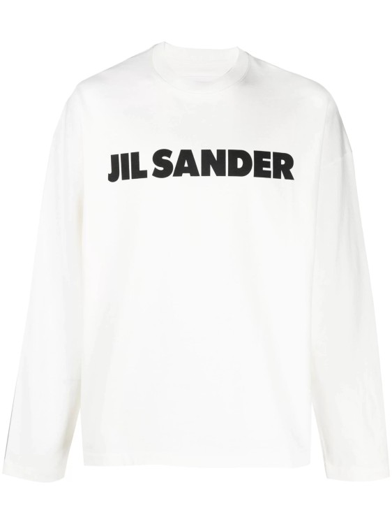 Jil Sander T-shirt Printed Logo L/s White