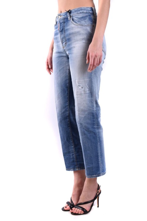 Dsquared2 Light Blue Cotton Jeans In Grey