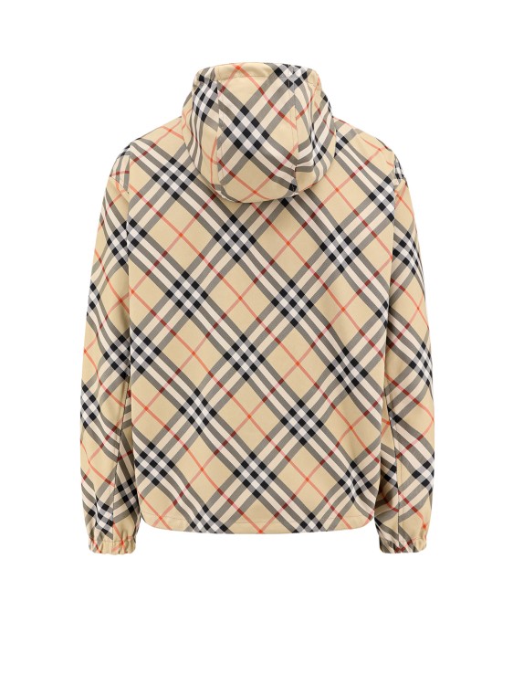 Shop Burberry Traditional Check Nylon Jacket With Ekd Detail In Brown