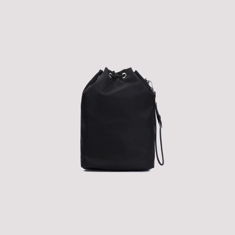 Prada Re-nylon Pouch In Black