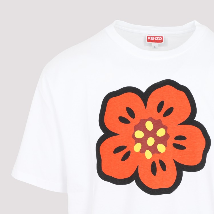 Shop Kenzo White Cotton Boke Flower T-shirt