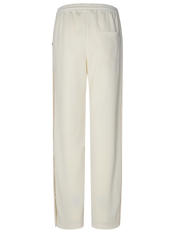 Shop Golden Goose Ivory Polyester Joggers In Neutrals