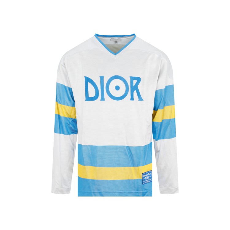Dior Jack Kerouac Long-sleeved T-shirt In White