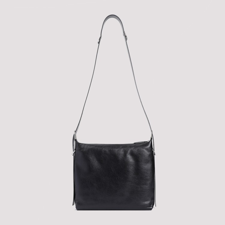 Shop Givenchy Black Calf Leather Voyou Croosbody Bag