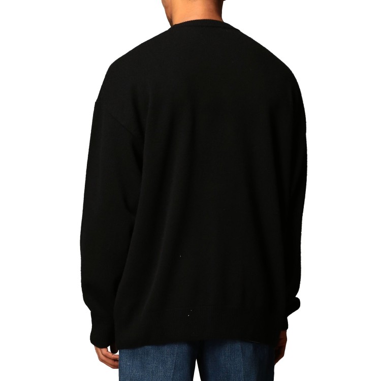 Shop Balenciaga Gym Wear Cashmere Sweater In Black