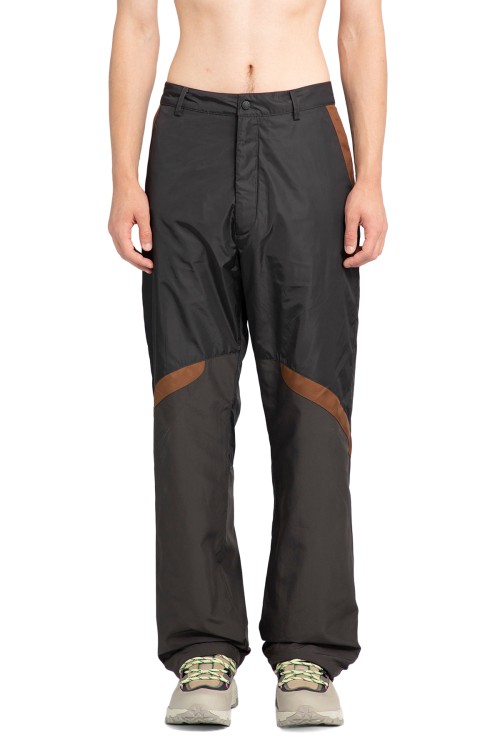 Moncler Nylon Pant With Waist Belt Loops And Drawstrings In Black