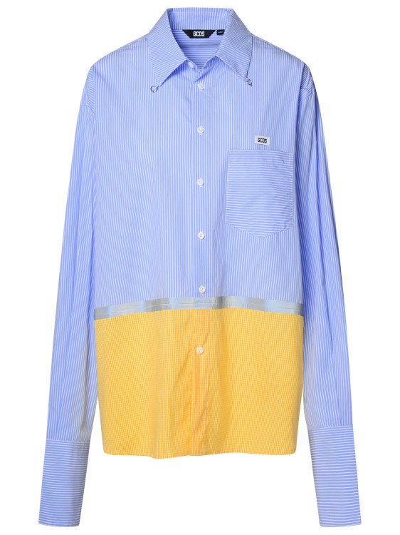 Shop Gcds Multicolor Cotton Blend Shirt