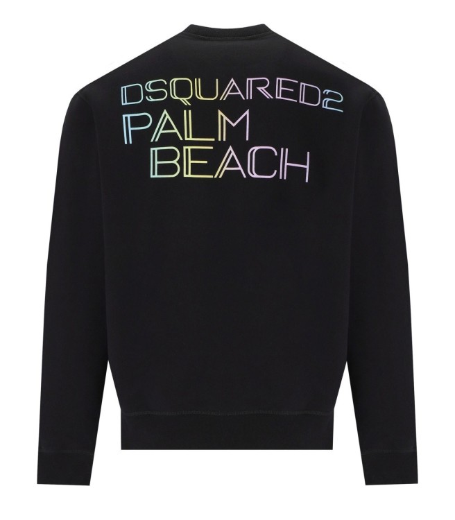 Shop Dsquared2 Palm Beach Cool Fit Black Sweatshirt