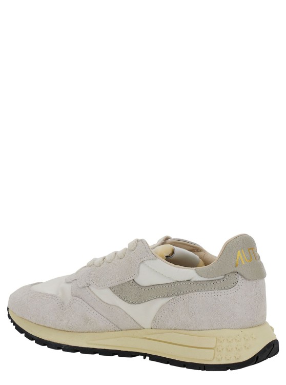 Shop Autry Reelwind' Grey Low Top Sneakers In White