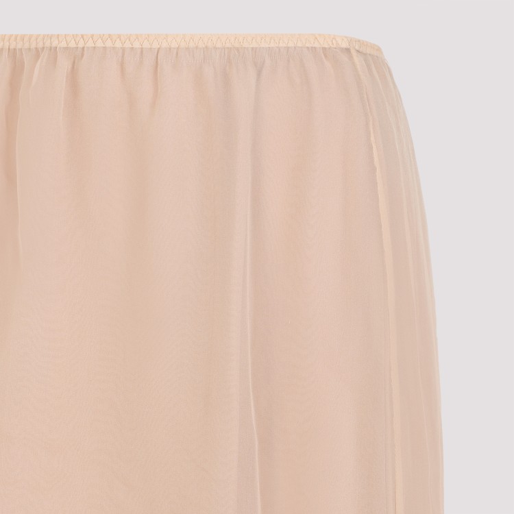 Shop Gucci Nude Beige Skirt In Neutrals