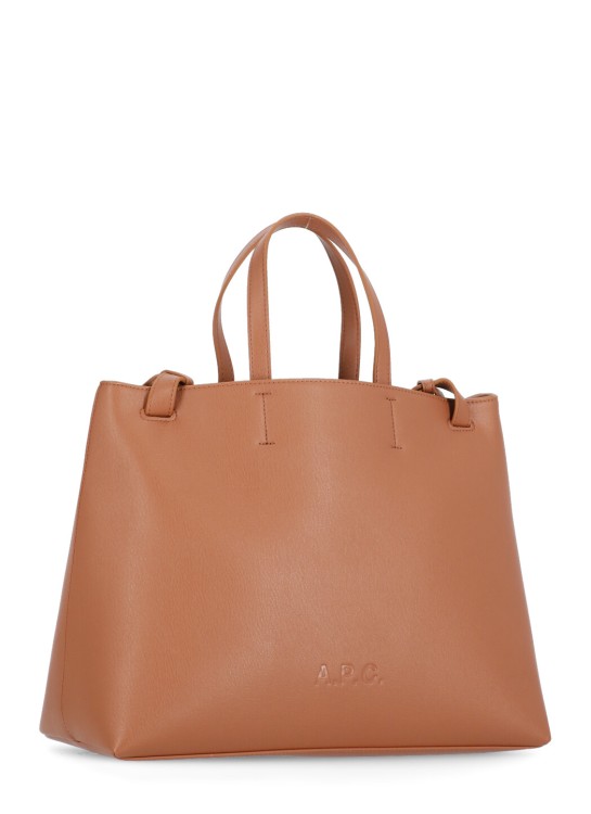 Shop Apc Cabas Bag In Brown
