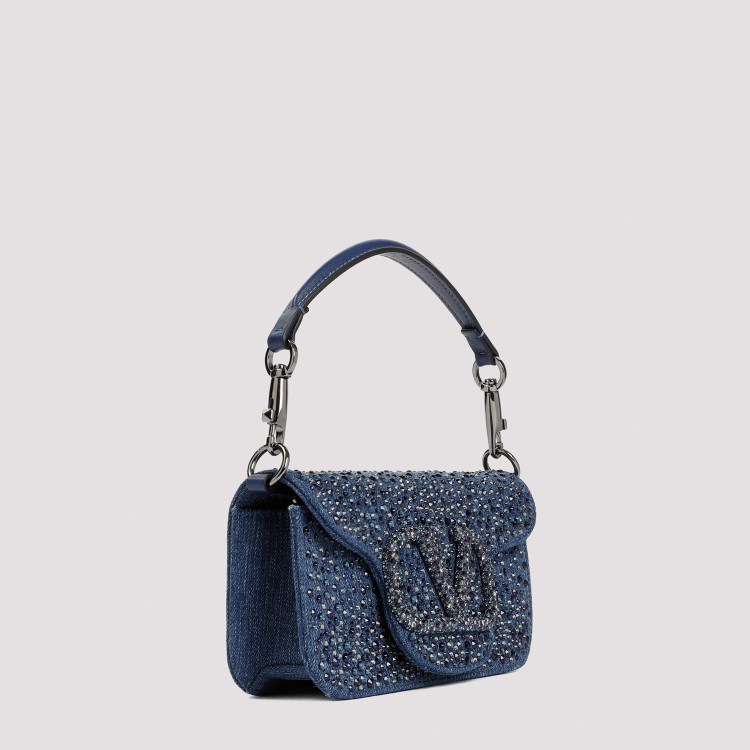 Shop Valentino Blue Locò Small Shoulder Bag