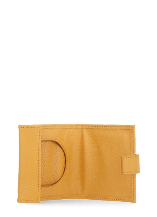 Shop Orciani Micron Leather Purse In Yellow