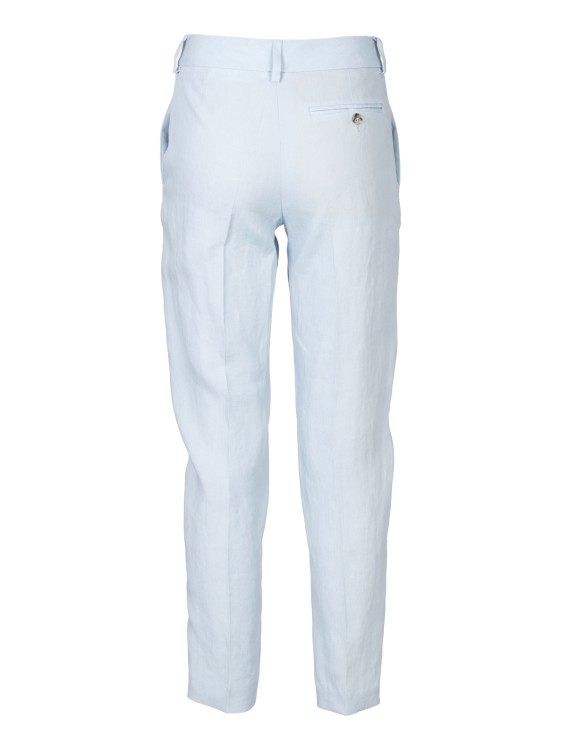 Shop Paul Smith Light Blue Slit Pocket Trousers In White