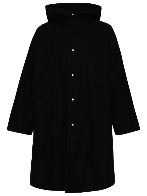 Shop Jil Sander Black Cotton Coat