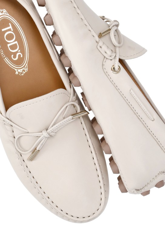 Shop Tod's Leather Loafer In Neutrals