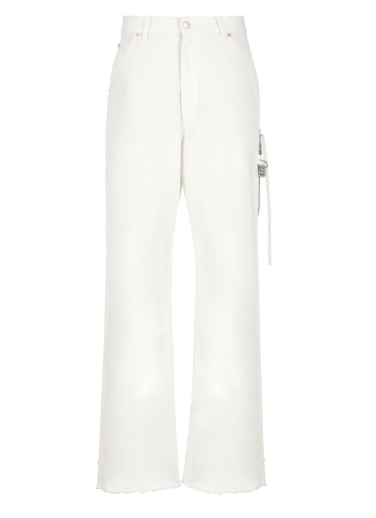 Darkpark Lisa Mid-rise Wide-leg Jeans In White