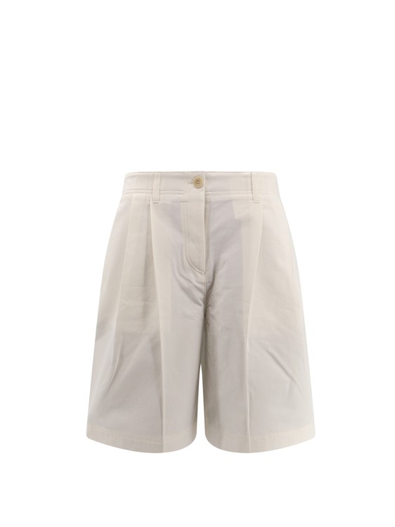 Totême Organic Cotton Bermuda Shorts In Grey