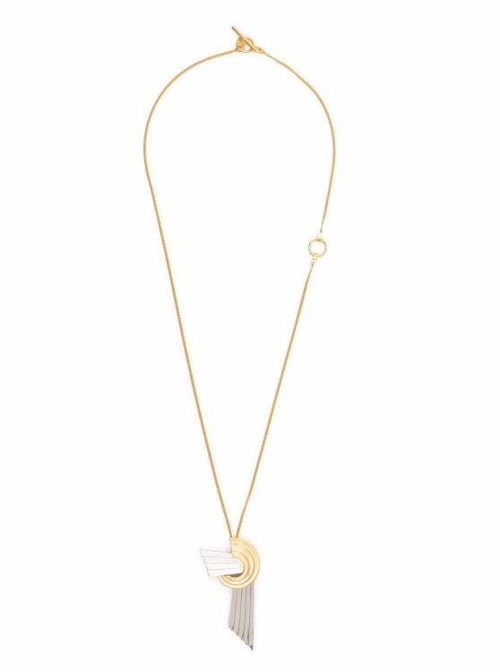 Leda Madera Meryl Brass Necklace With Pendant Detail In Not Applicable