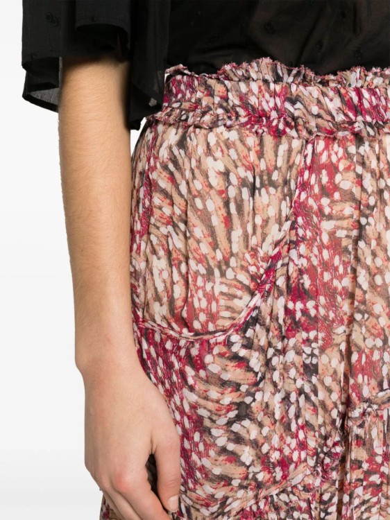 Shop Isabel Marant Étoile Multicolored Veronique Midi Skirt