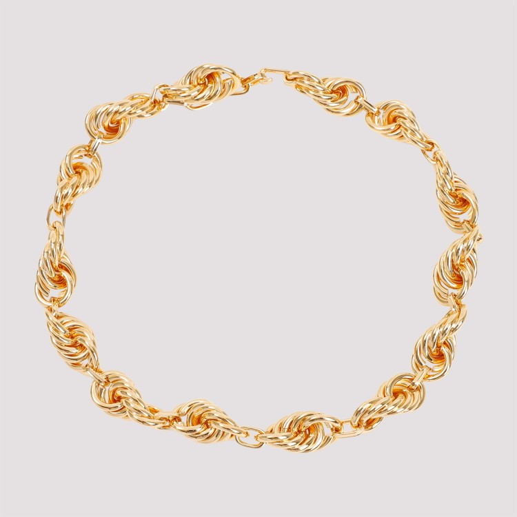 Shop Jil Sander Gold Eco Brass Necklace In Not Applicable