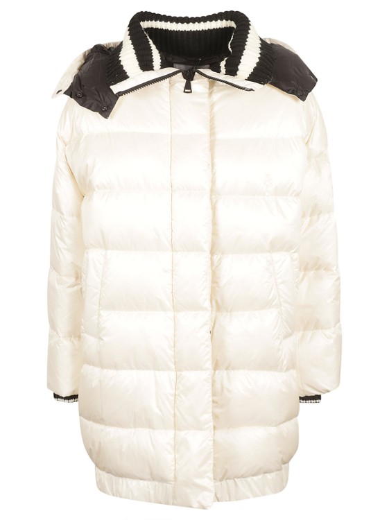 Shop Ermanno Firenze High-neck Padded Jacket In White