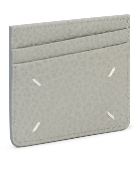 Shop Maison Margiela 'four Stitches' Leather Card Holder Ansiette In White