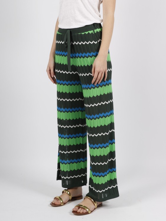 Shop P.a.r.o.s.h Knitted Trousers In Multicolor