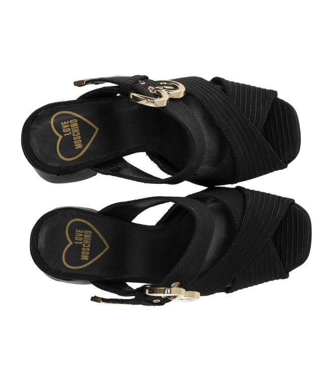 Shop Love Moschino Black Heeled Sandal