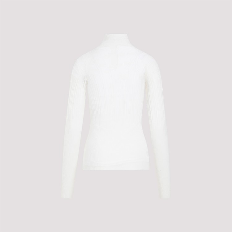 Shop Bottega Veneta White Cotton Top In Red