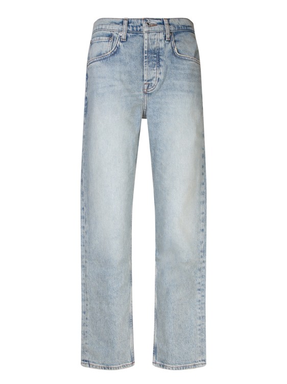 Shop 7 For All Mankind Blue Cotton Jeans In White