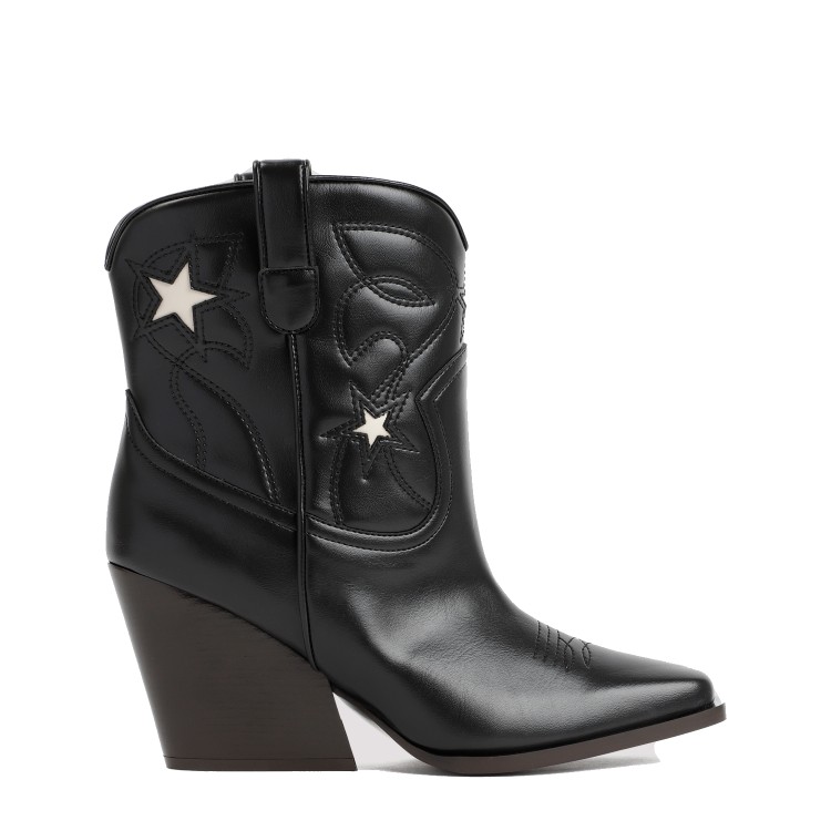 Stella Mccartney Cowboy Boot In Black