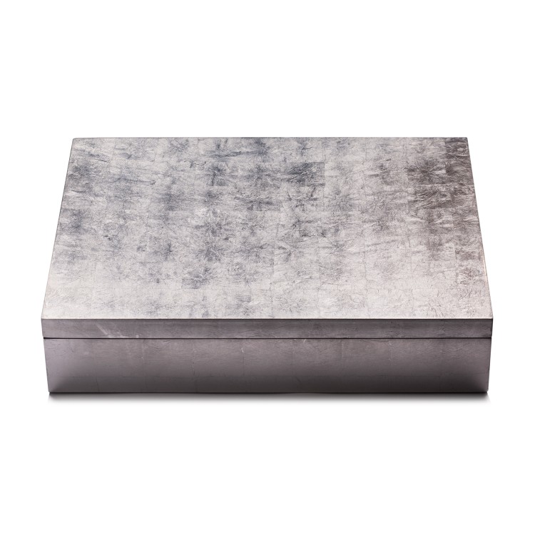 Posh Trading Grand Matbox Silver Leaf Silver In Not Applicable