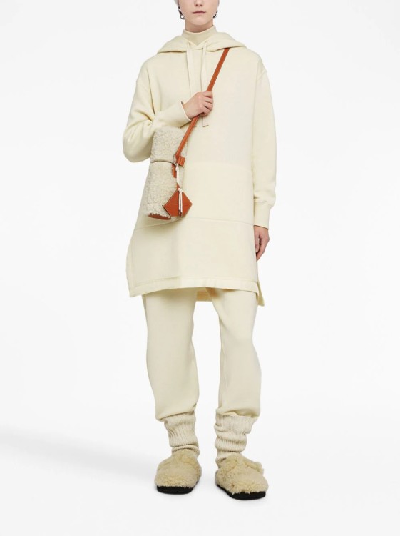 Shop Jil Sander White Knit Jogger Pants In Neutrals